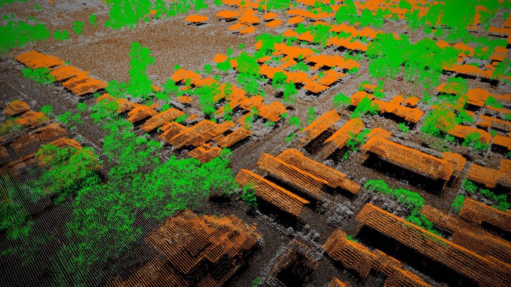 Technologie LiDAR pour des relevés 3D haute précision et la cartographie détaillée.